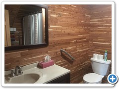 The Lodge - Cedar Clad Bathroom